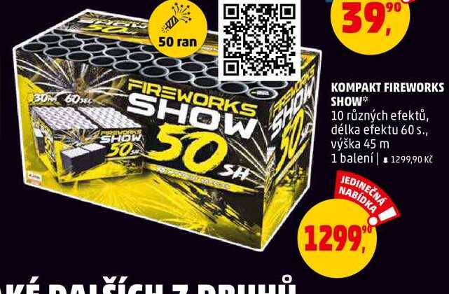 KOMPAKT FIREWORKS SHOW, 1 balení 