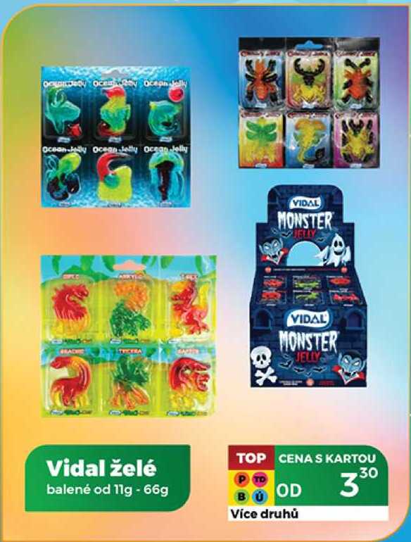 Vidal želé balené od 11g - 66g 