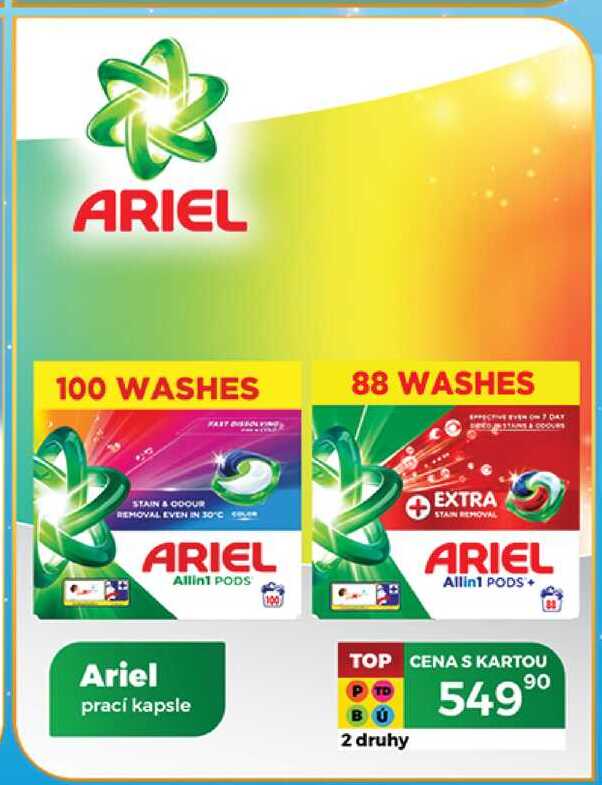 Ariel prací kapsle