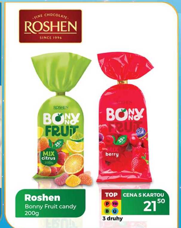 Roshen Bonny Fruit candy 200g