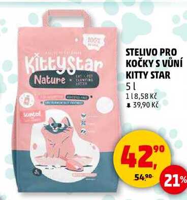STELIVO PRO KOČKY S VŮNÍ KITTY STAR, 5 l
