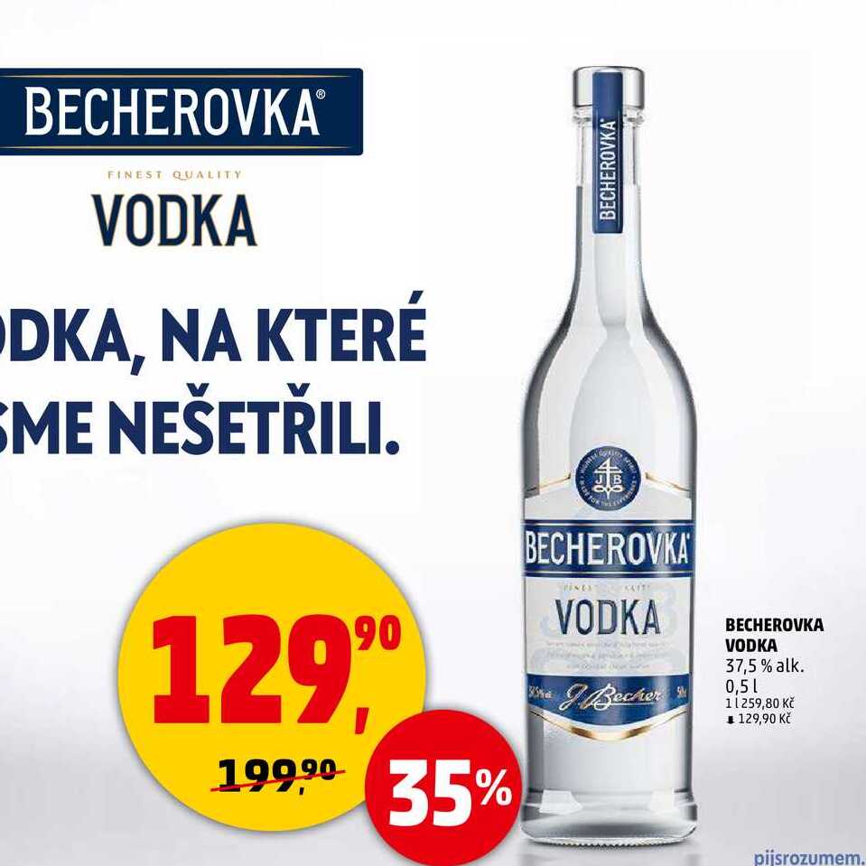 BECHEROVKA VODKA, 0,5 l v akci