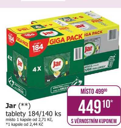 Jar tablety 184/140 ks  