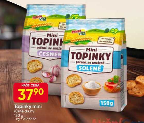 BONA VITA Topinky mini různé druhy 150 g