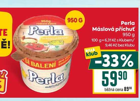 Perla Máslová příchuť 950 g