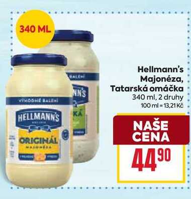 Hellmann's Majonéza, Tatarská omáčka 340 ml
