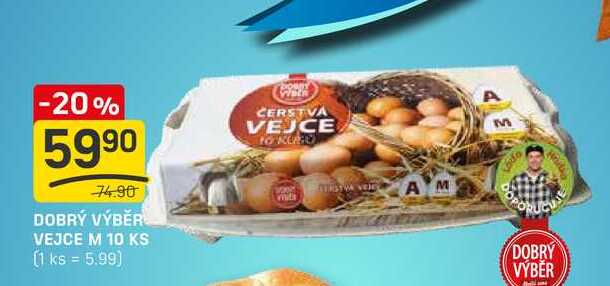 DOBRÝ VÝBĚR VEJCE M 10 KS