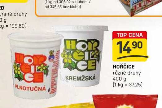 HOŘČICE různé druhy 400 g 
