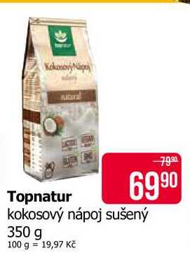 Topnatur kokosový nápoj sušený 350 g 