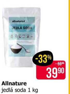 Allnature jedlá soda 1 kg