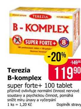 Terezia B-komplex super forte+ 100 tablet 