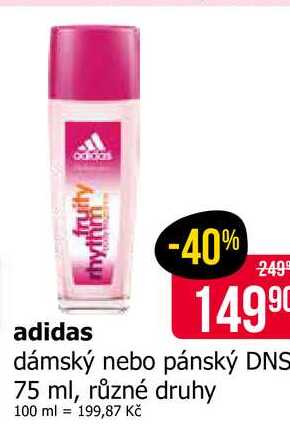 adidas dámský nebo pánský DNS 75 ml, různé druhy  