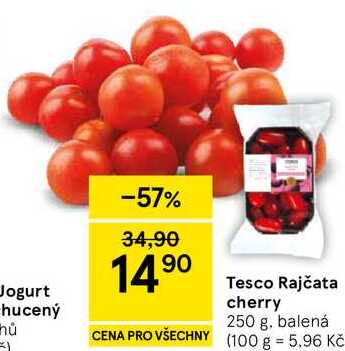 Tesco Rajčata cherry, 250 g. balená  