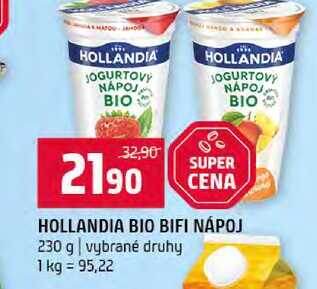 HOLLANDIA BIO BIFI NÁPOJ 230 g vybrané druhy 