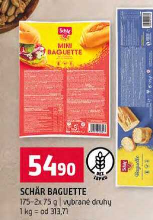 SCHÄR BAGUETTE 175-2x 75 g vybrané druhy 