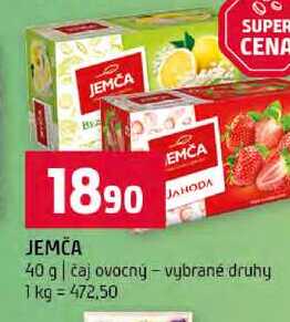 JEMČA 40 g čaj ovocný vybrané druhy 
