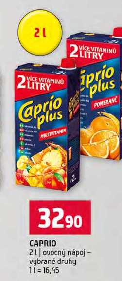 CAPRIO 2l ovocný nápoj vybrané druhy 