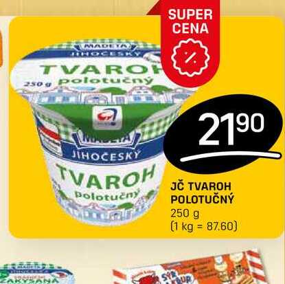 JČ TVAROH POLOTUČNÝ 250 g 