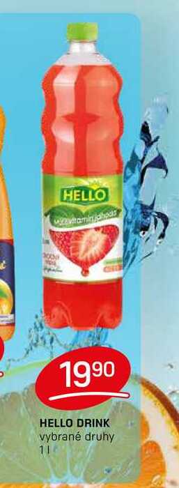 HELLO DRINK vybrané druhy 1l