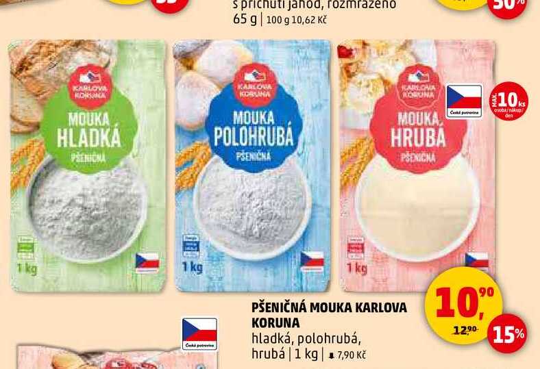 PŠENIČNÁ MOUKA KARLOVA KORUNA, 1 kg