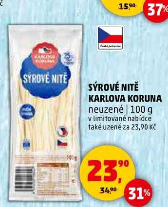 SÝROVÉ NITĚ KARLOVA KORUNA, 100 g 