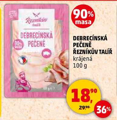 DEBRECÍNSKÁ PEČENĚ ŘEZNÍKŮV TALÍŘ, 100 g 