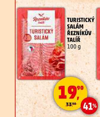 TURISTICKÝ SALÁM ŘEZNÍKŮV TALÍŘ, 100 g