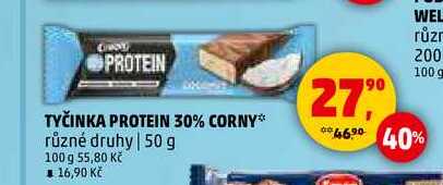 TYČINKA PROTEIN 30% CORNY, 50 g 