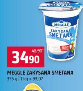 MEGGLE ZAKYSANÁ SMETANA 375 g