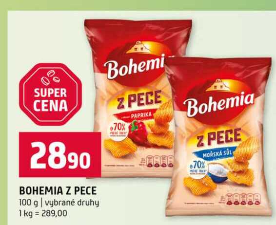 BOHEMIA Z PECE 100 g vybrané druhy 