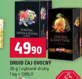 DRUID ČAJ OVOCNÝ 36 g vybrané druhy 