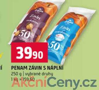 PENAM ZÁVIN S NÁPLNÍ 250 g vybrané druhy