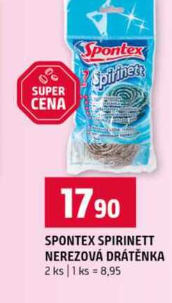 SPONTEX SPIRINETT NEREZOVÁ DRÁTĚNKA 2 ks 