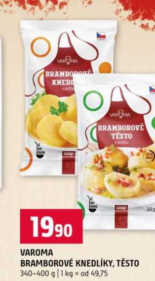 VAROMA BRAMBOROVÉ KNEDLÍKY, TĚSTO 340-400 g 