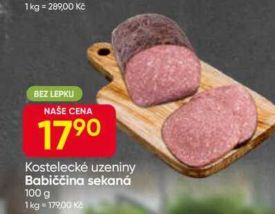Kostelecké uzeniny Babiččina sekaná 100 g