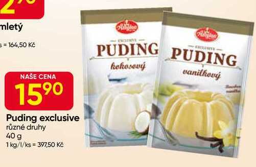 Amylon Puding exclusive různé druhy 40 g 