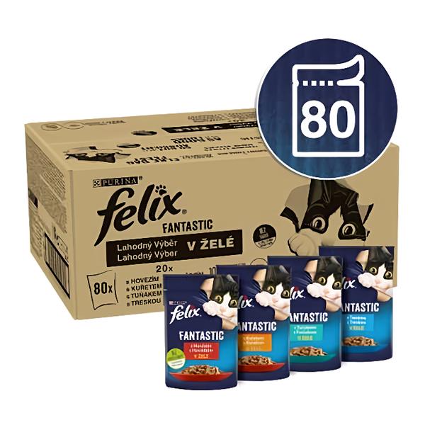 Felix Fantastic Lahodný výběr v želé multipack, 80x85g