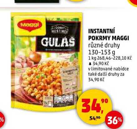INSTANTNÍ POKRMY MAGGI, 130-153 g 