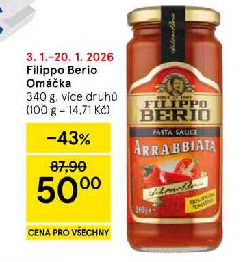 Filippo Berio Omáčka, 340 g, více druhů 