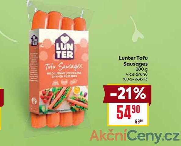 Lunter Tofu Sausages 200 g 