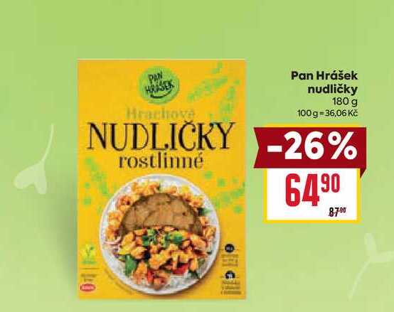 Pan Hrášek nudličky 180 g 