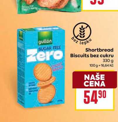 Shortbread Biscuits bez cukru 330 g 