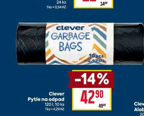 Clever Pytle na odpad 120 I, 10 ks