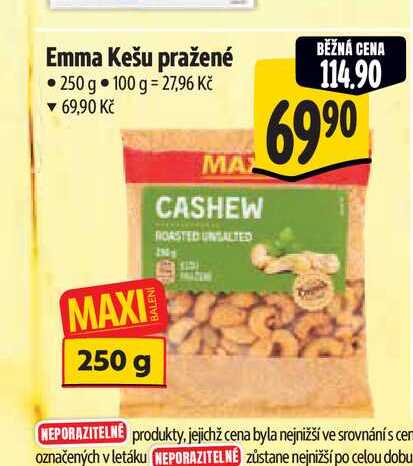 Emma Kešu pražené 250 g  