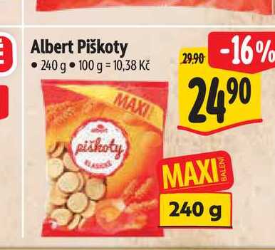 Albert Piškoty  240 g 