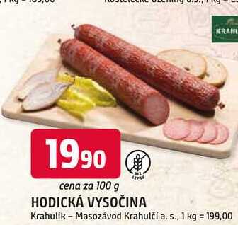 HODICKÁ VYSOČINA 100g