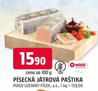 PÍSECKÁ JÁTROVÁ PAŠTIKA 100g
