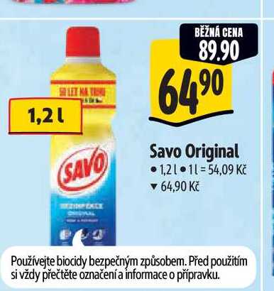   Savo Original 1,2 l