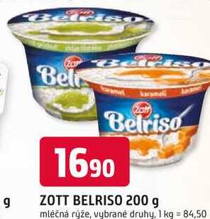 ZOTT BELRISO 200 g mléčná rýže