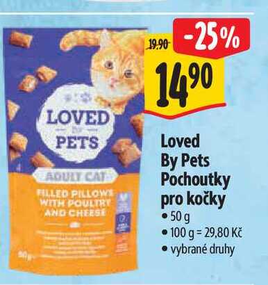   Loved By Pets Pochoutky pro kočky 50g 